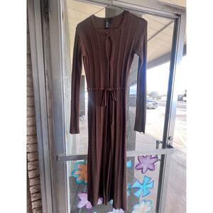 Vintage Y2K BCBG brown long cardigan sweater size XS